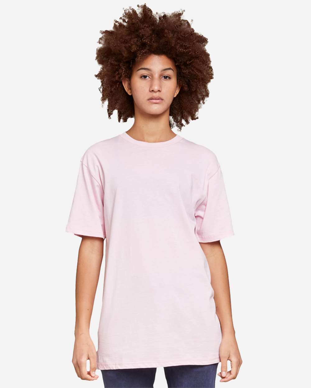 Heavyweight T-Shirt - OnModelFront - B492C9302 - Bubble Gum Pink