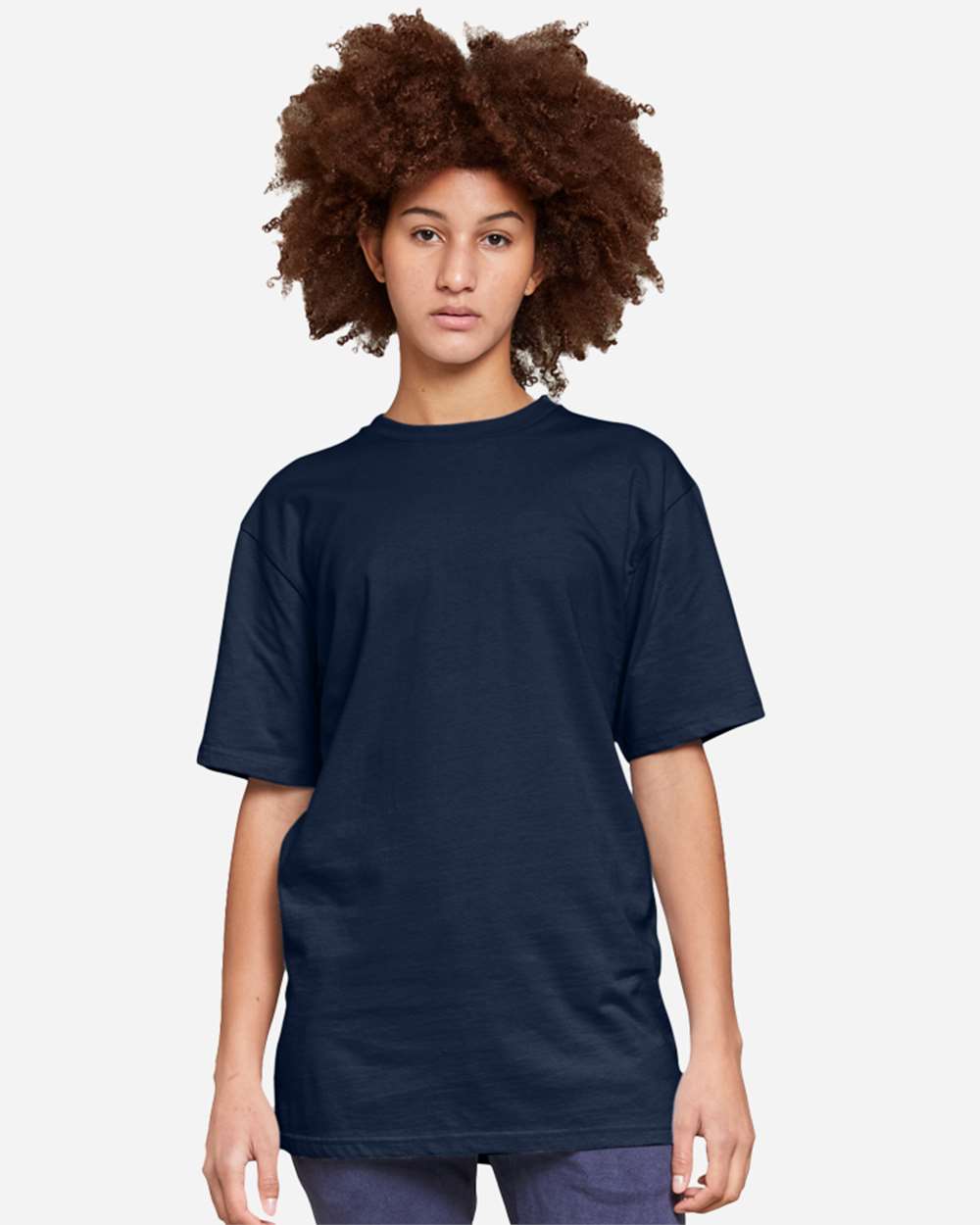 Heavyweight T-Shirt - OnModelFront - B492C9652 - Navy