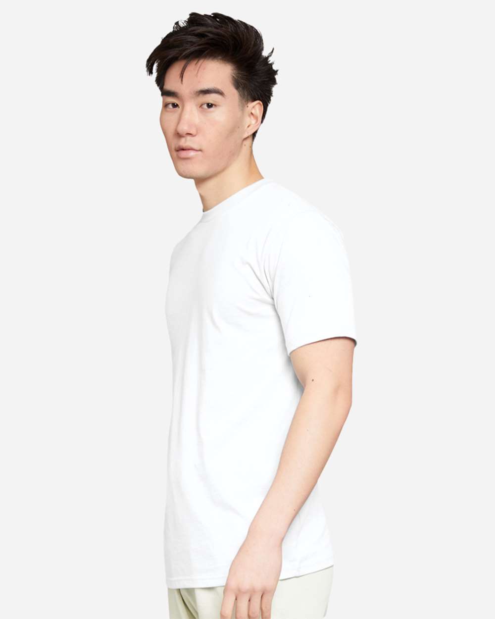 Heavyweight T-Shirt - OnModelSide - B492C9002 - White