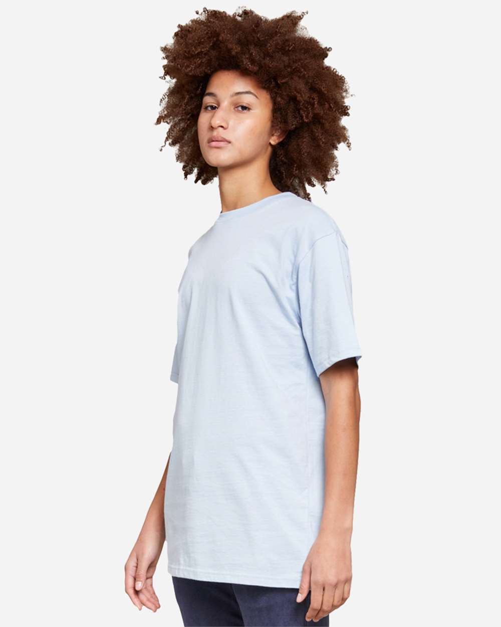 Heavyweight T-Shirt - OnModelSide - B492C9102 - Dusty Blue