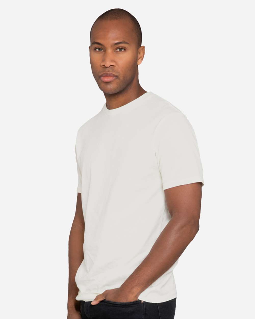 Heavyweight T-Shirt - OnModelSide - B492C9242 - Natural