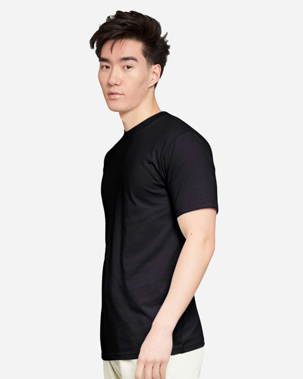 Heavyweight T-Shirt - OnModelSide - B492C9502 - Black