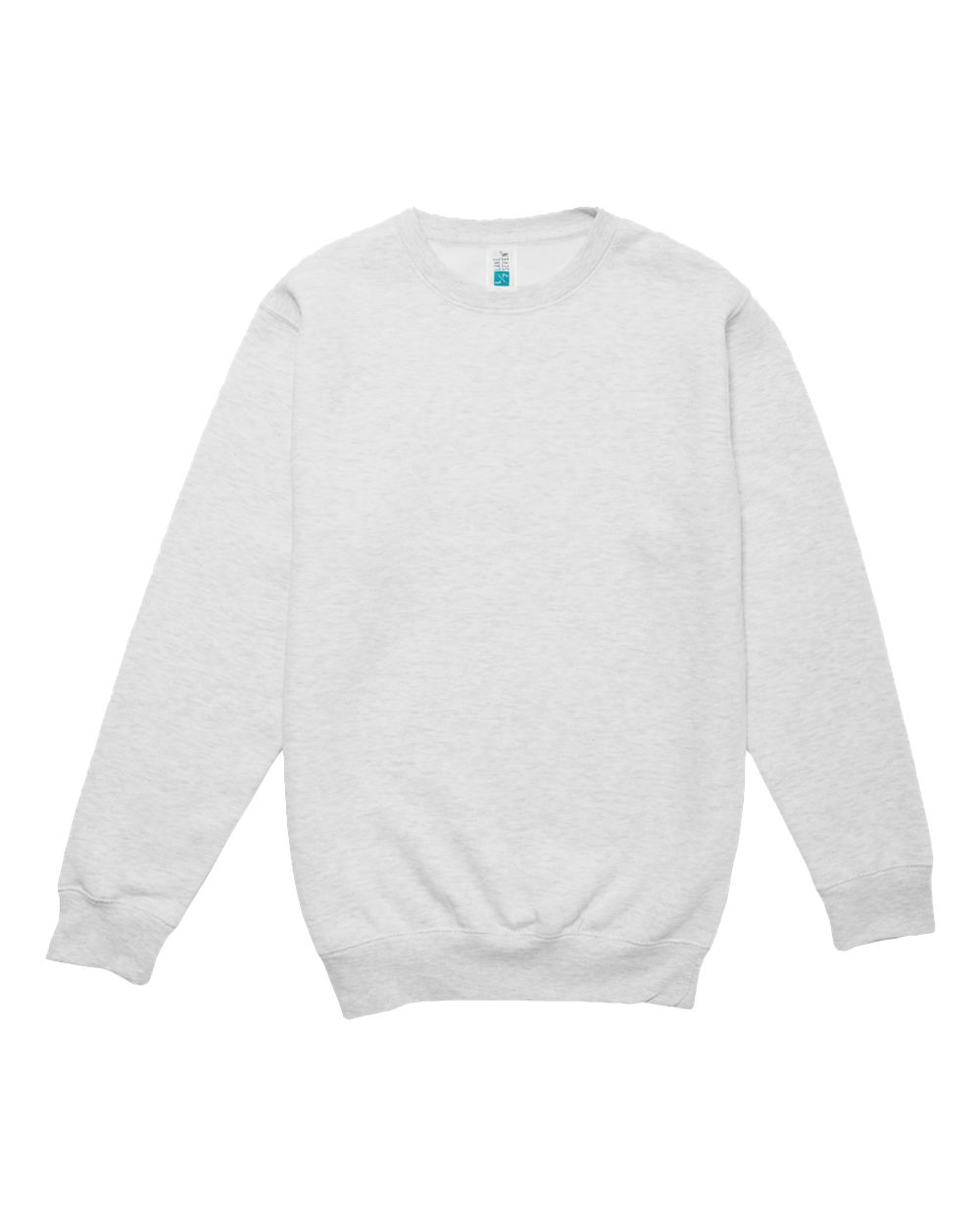 Unisex Premium Crewneck Sweatshirt - Front - B489C9242 - Oatmeal Heather