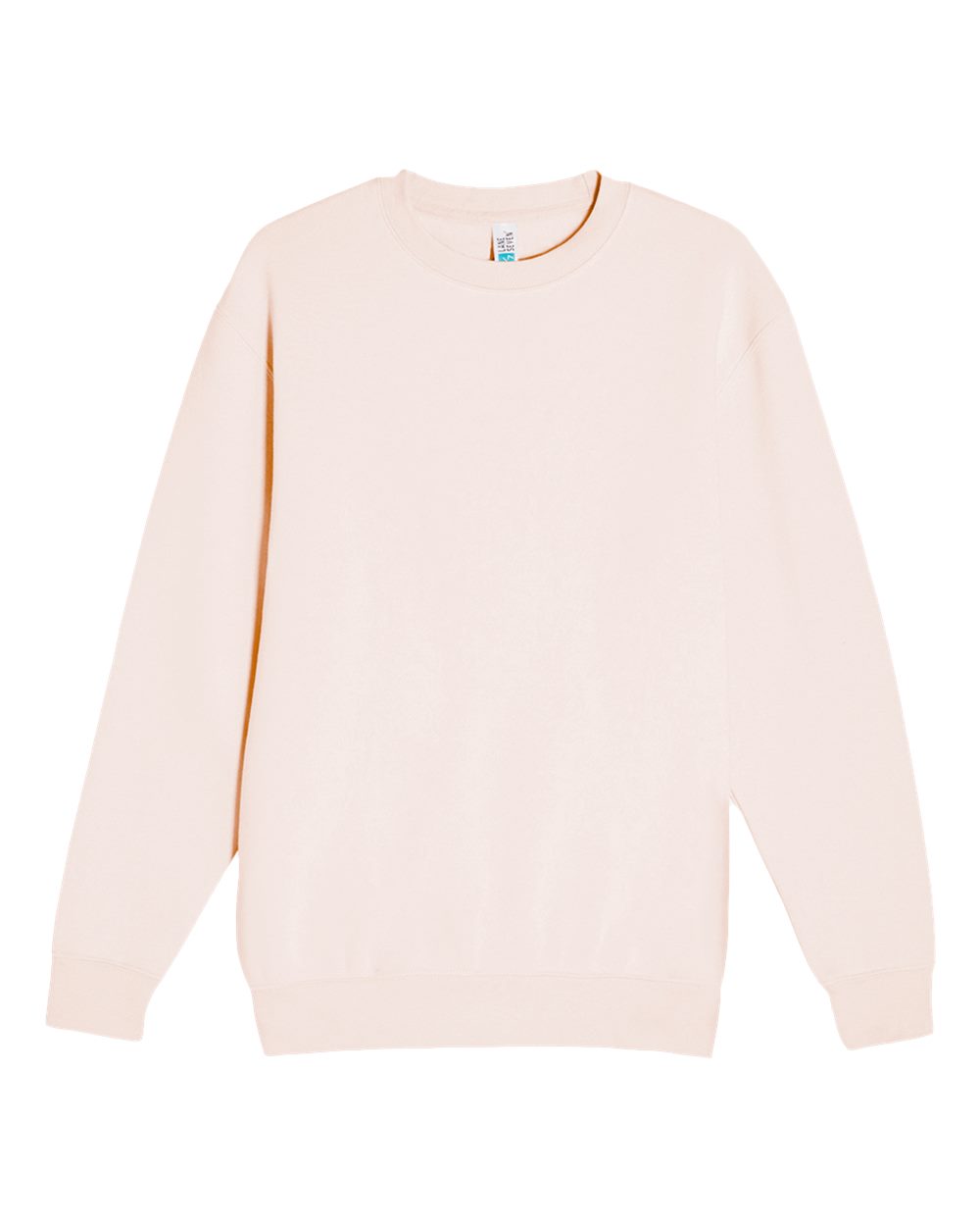 Unisex Premium Crewneck Sweatshirt - Front - B489C9302 - Pale Pink