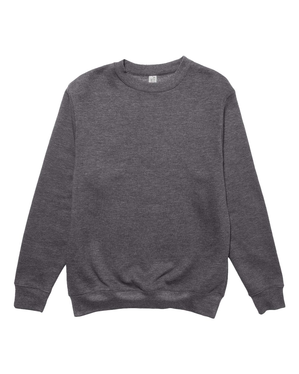 Unisex Premium Crewneck Sweatshirt - Front - B489C9592 - Charcoal Heather