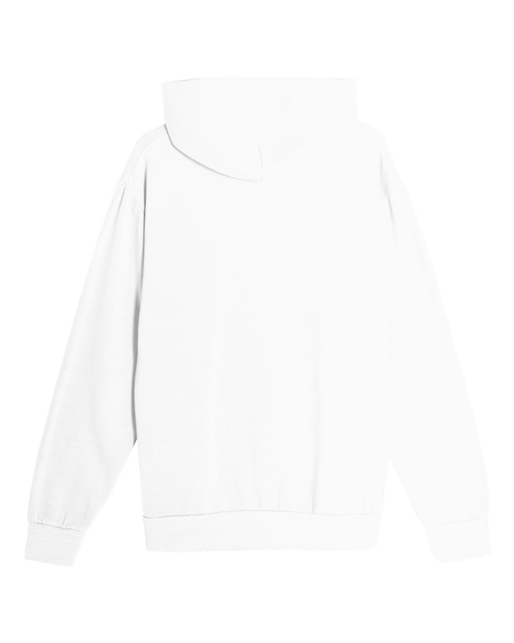 Unisex Urban Pullover Hooded Sweatshirt - Back - B595C9002 - White
