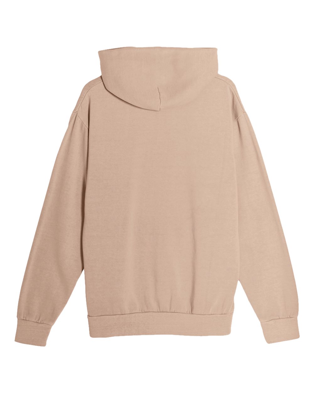 Unisex Urban Pullover Hooded Sweatshirt - Back - B595C9602 - Burro
