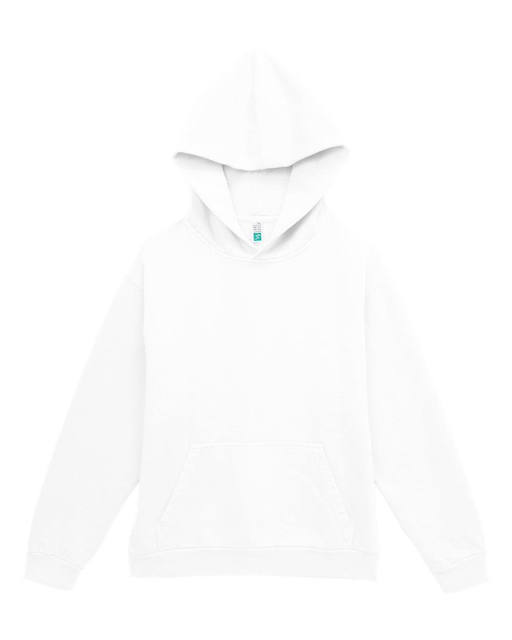 Unisex Urban Pullover Hooded Sweatshirt - Front - B595C9002 - White