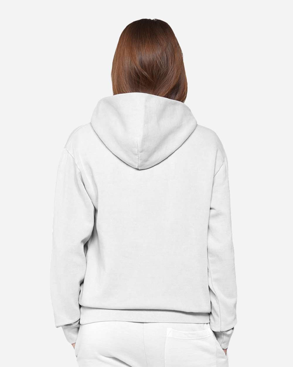 Unisex Urban Pullover Hooded Sweatshirt - OnModelBack - B595C9102 - Lunar Rock
