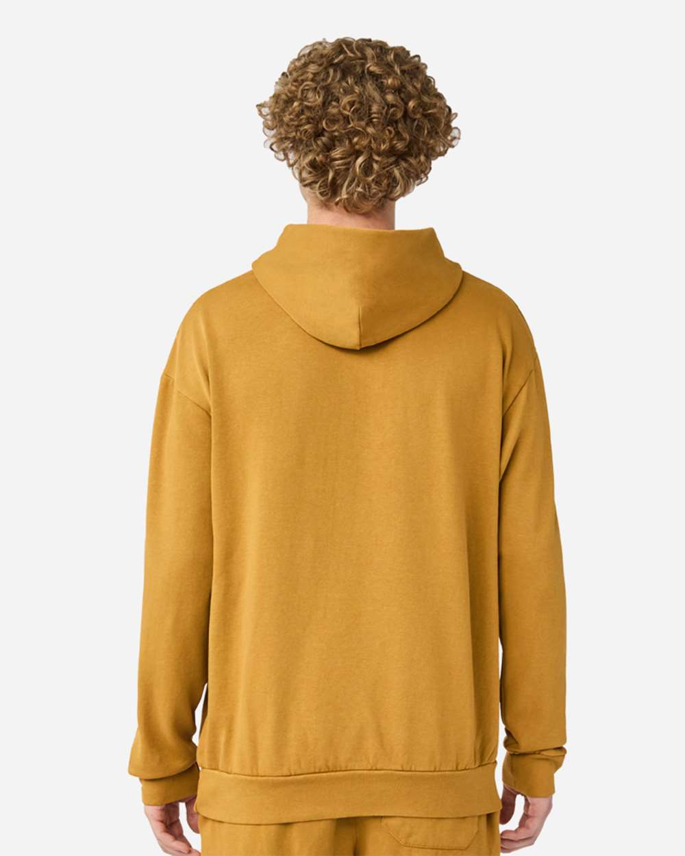 Unisex Urban Pullover Hooded Sweatshirt - OnModelBack - B595C9112 - Peanut Butter