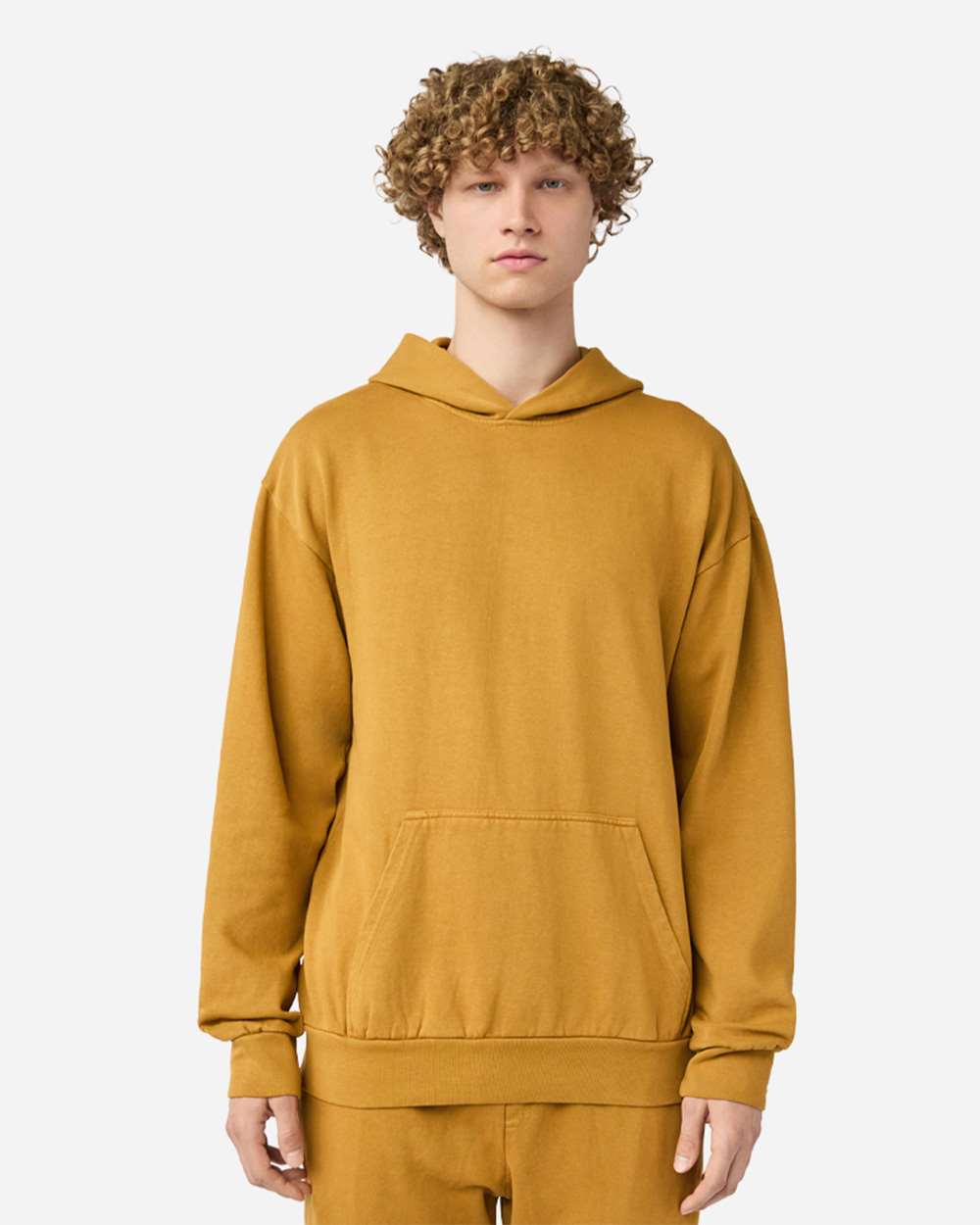 Unisex Urban Pullover Hooded Sweatshirt - OnModelFront - B595C9112 - Peanut Butter