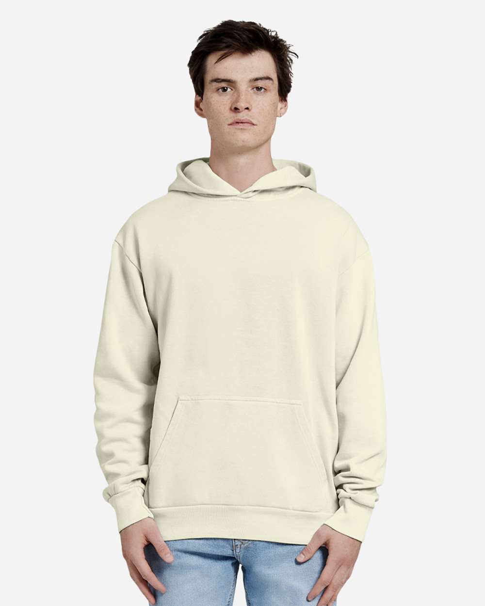 Unisex Urban Pullover Hooded Sweatshirt - OnModelFront - B595C9172 - Pistachio