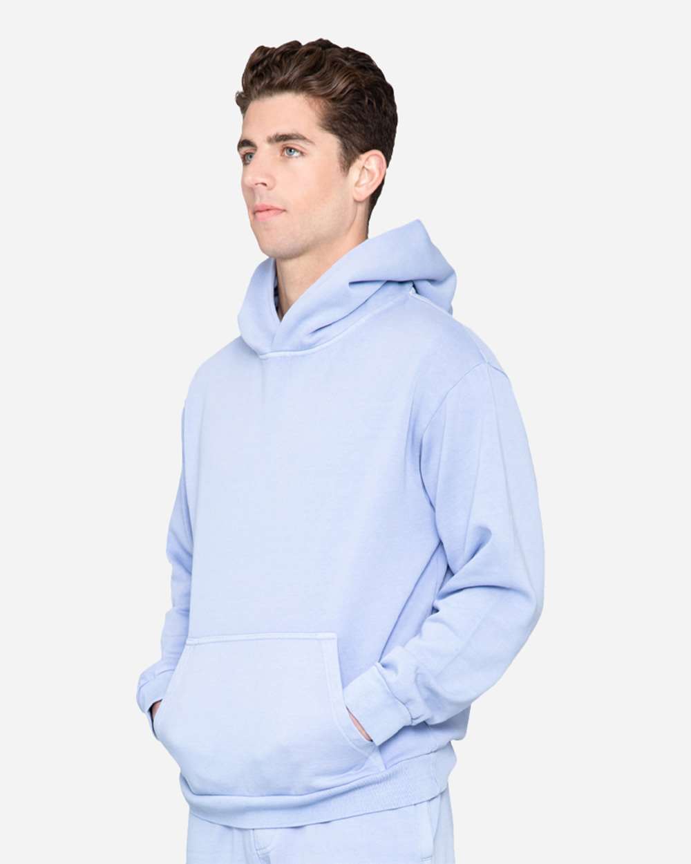 Unisex Urban Pullover Hooded Sweatshirt - OnModelSide - B595C9672 - Grape Ice