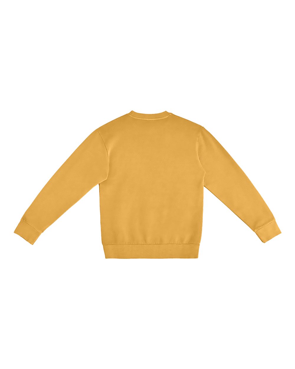 Unisex Pigment-Dyed Crewneck Sweatshirt - Back - B496C9112 - Peanut Butter