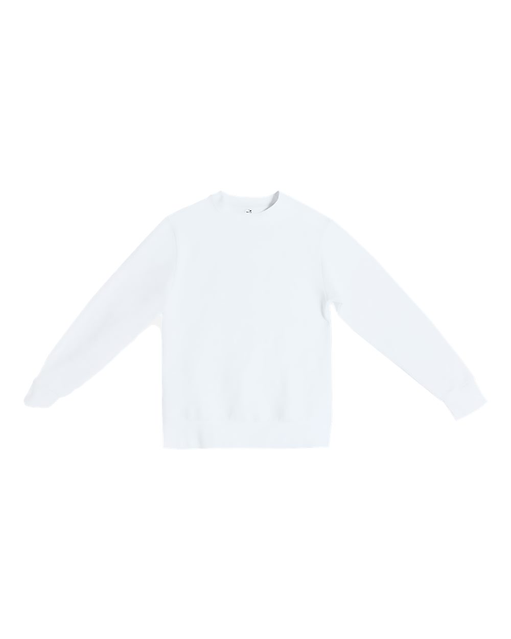 Unisex Pigment-Dyed Crewneck Sweatshirt - Front - B496C9002 - White