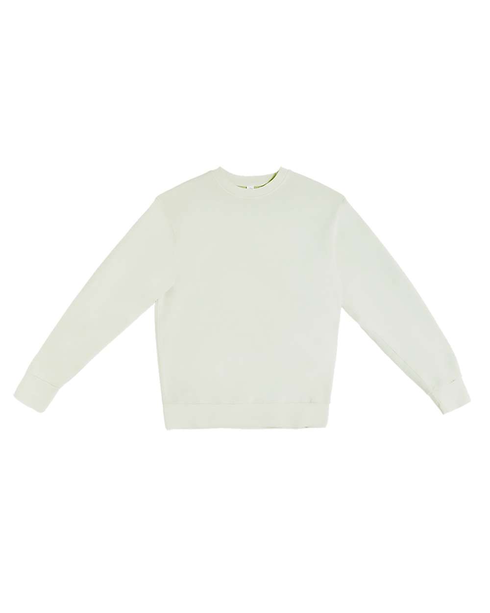 Unisex Pigment-Dyed Crewneck Sweatshirt - Front - B496C9172 - Pistachio