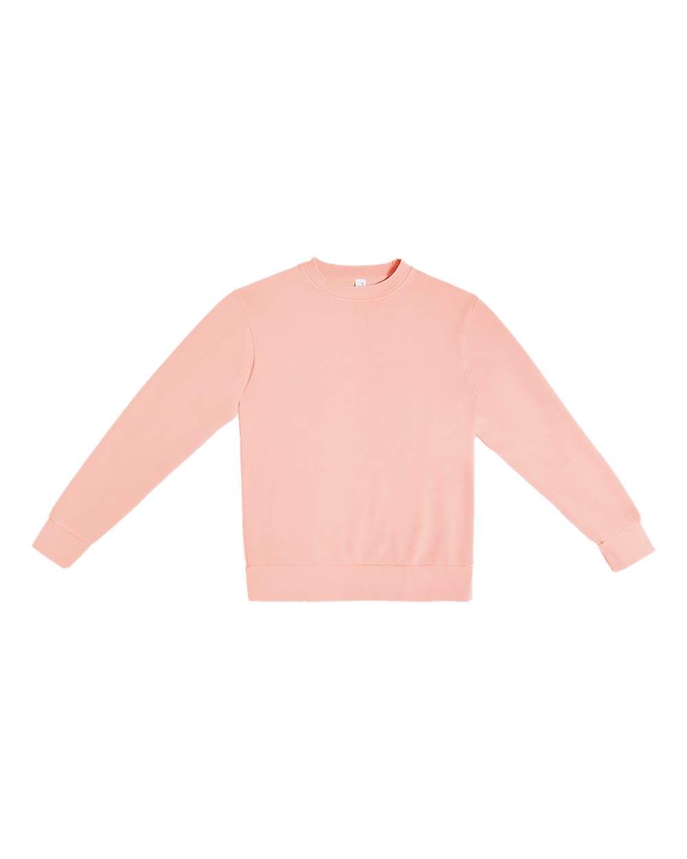 Unisex Pigment-Dyed Crewneck Sweatshirt - Front - B496C9362 - Salmon