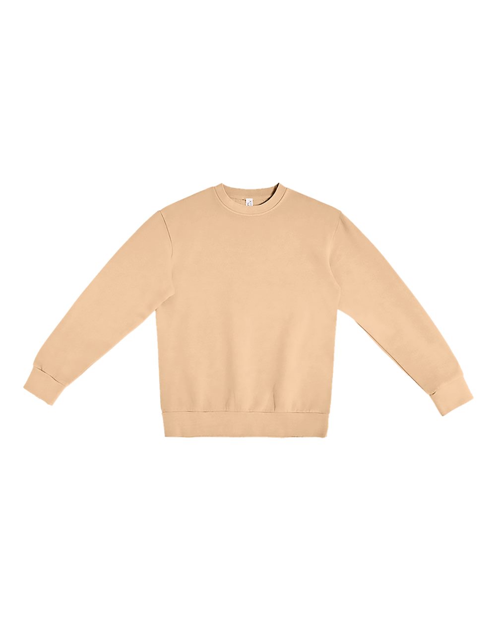 Unisex Pigment-Dyed Crewneck Sweatshirt - Front - B496C9602 - Burro