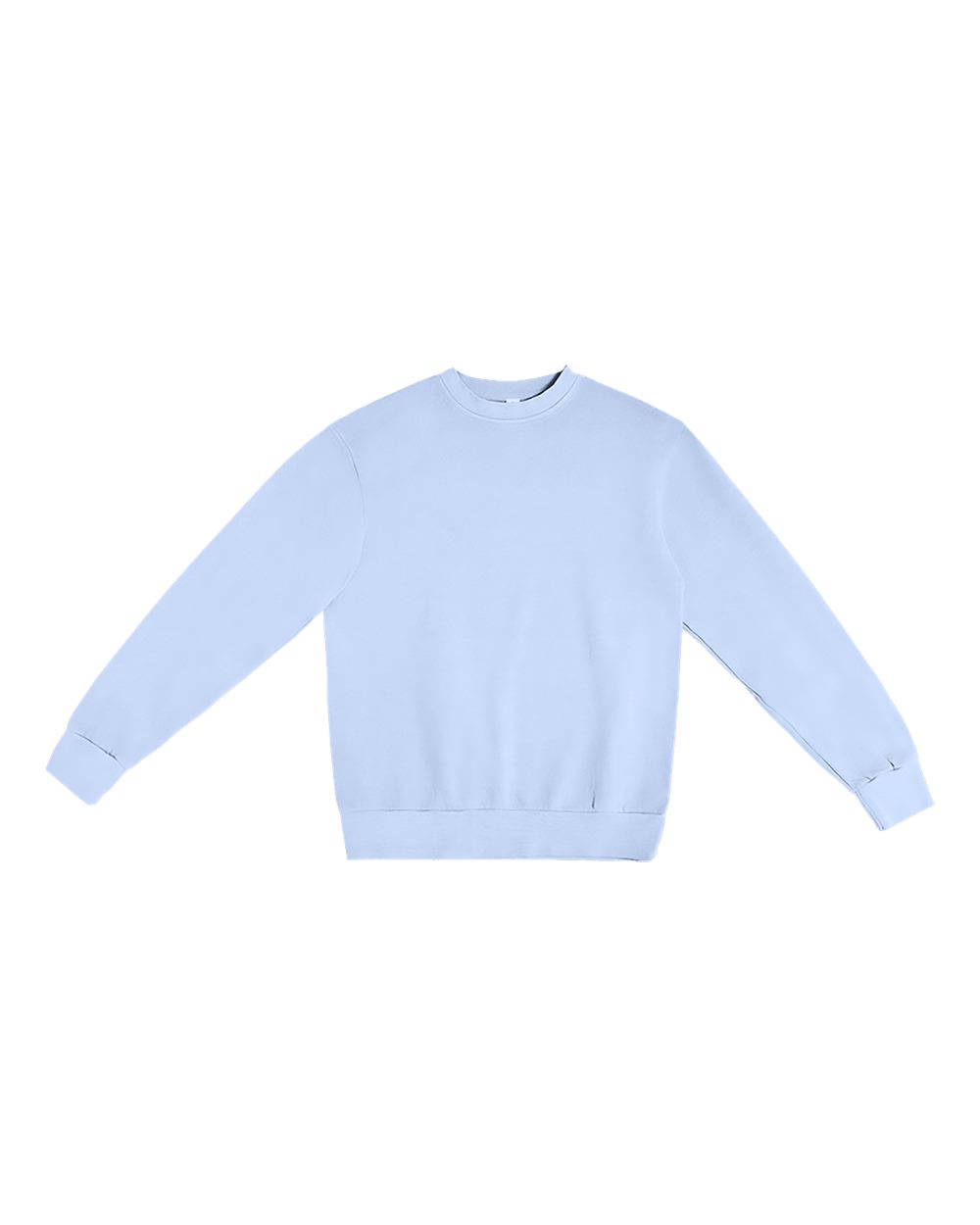 Unisex Pigment-Dyed Crewneck Sweatshirt - Front - B496C9672 - Grape Ice