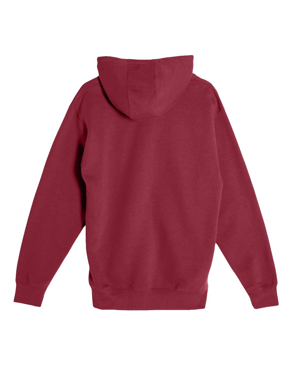 Unisex Premium Full-Zip Hooded Sweatshirt - Back - B488C9532 - Burgundy