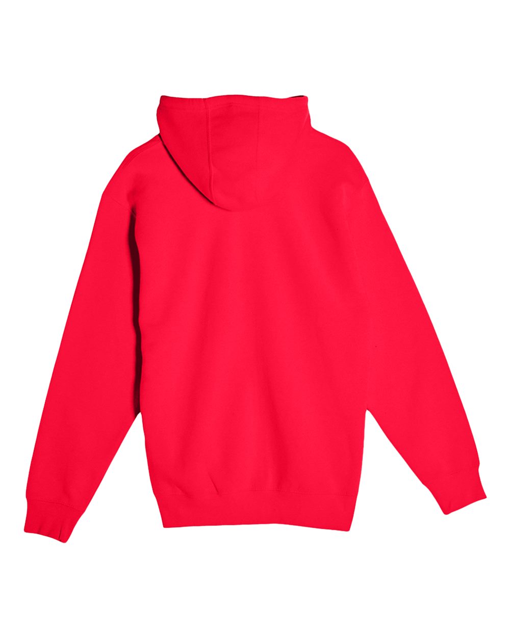 Unisex Premium Full-Zip Hooded Sweatshirt - Back - B488C9702 - Red
