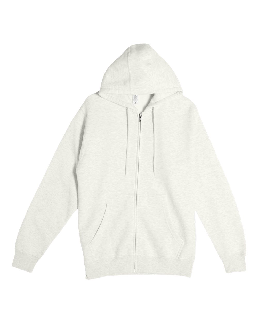 Unisex Premium Full-Zip Hooded Sweatshirt - Front - B488C9242 - Oatmeal Heather