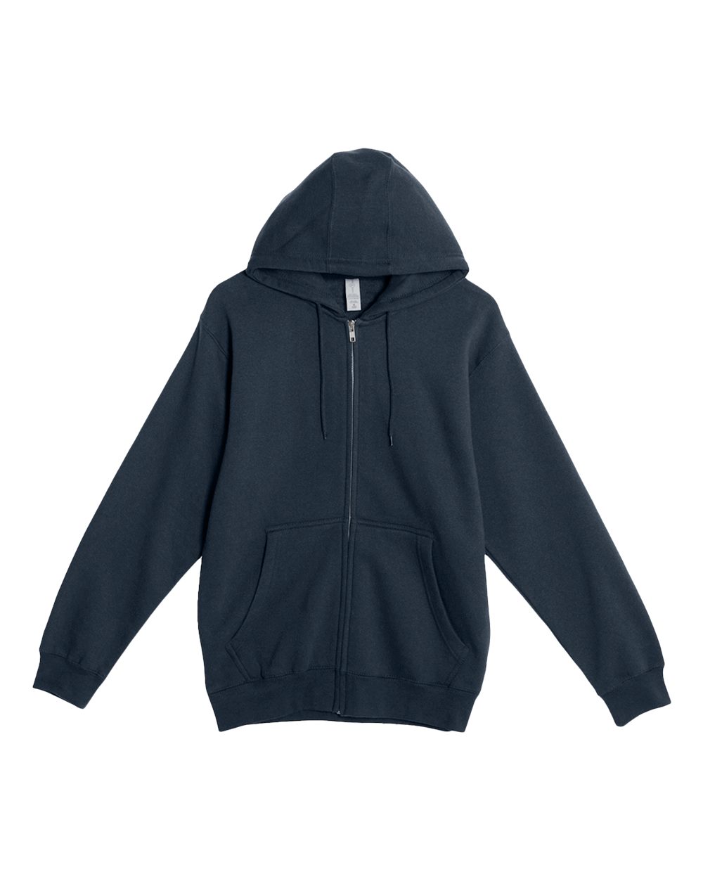 Unisex Premium Full-Zip Hooded Sweatshirt - Front - B488C9652 - Navy