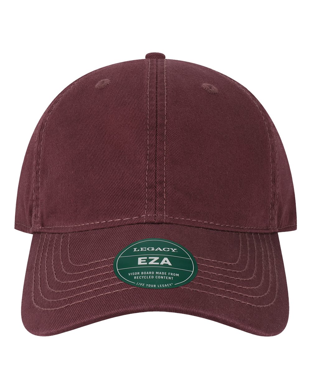 Relaxed Twill Dad Hat - Front - B93495130 - Maroon