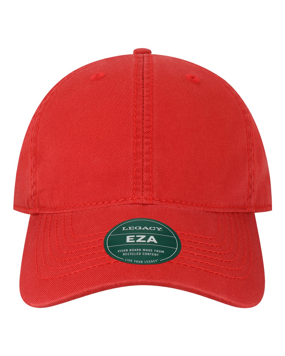 Relaxed Twill Dad Hat - Front - B93495190 - Scarlet