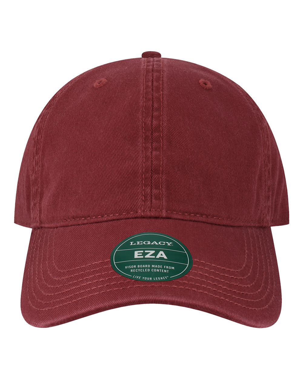 Relaxed Twill Dad Hat - Front - B93495530 - Burgundy