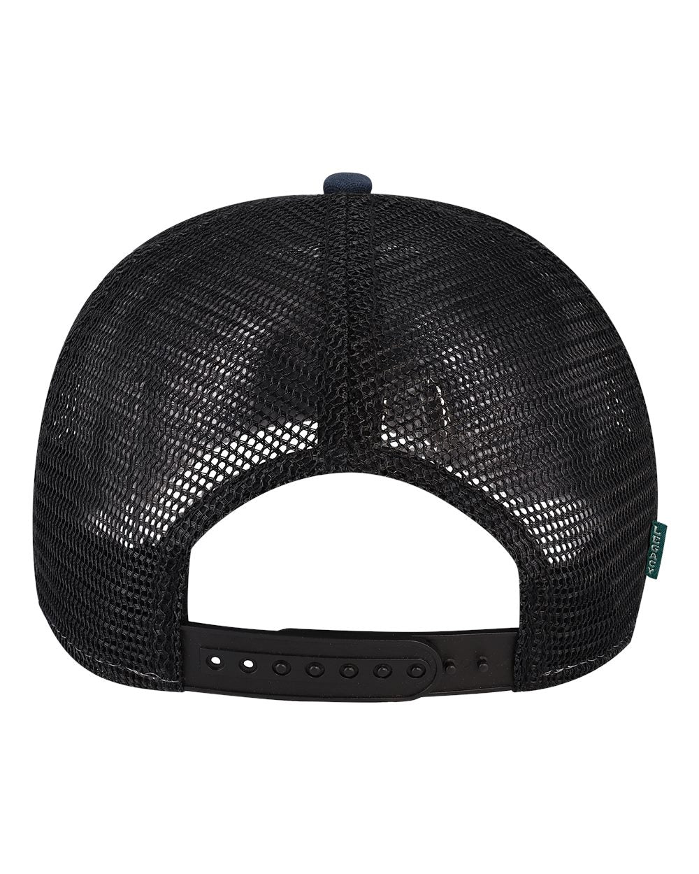 Five-Panel Trucker Cap - Back - B93795650 - Navy Slub/ Black