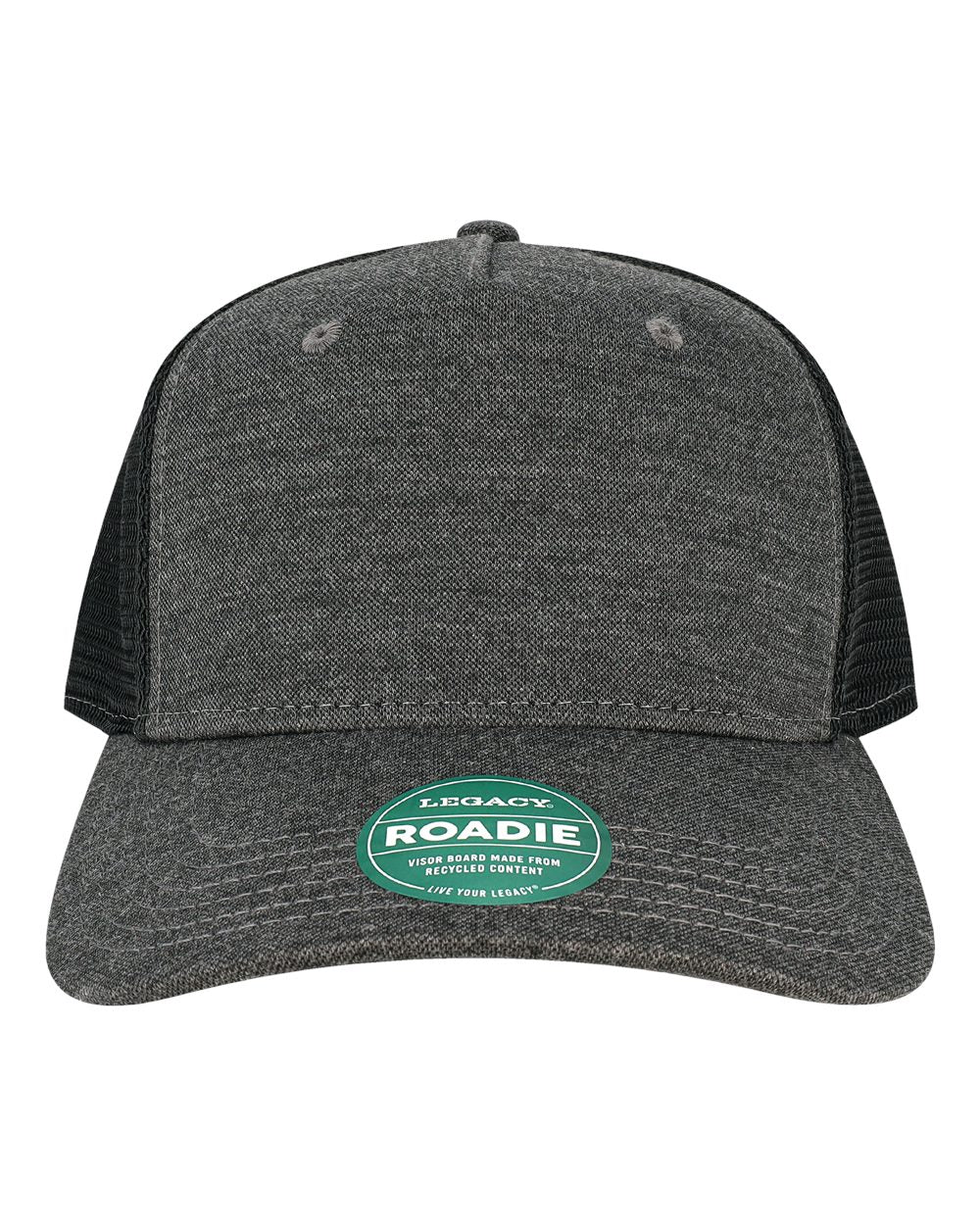 Five-Panel Trucker Cap - Front - B93795500 - Black/ Black