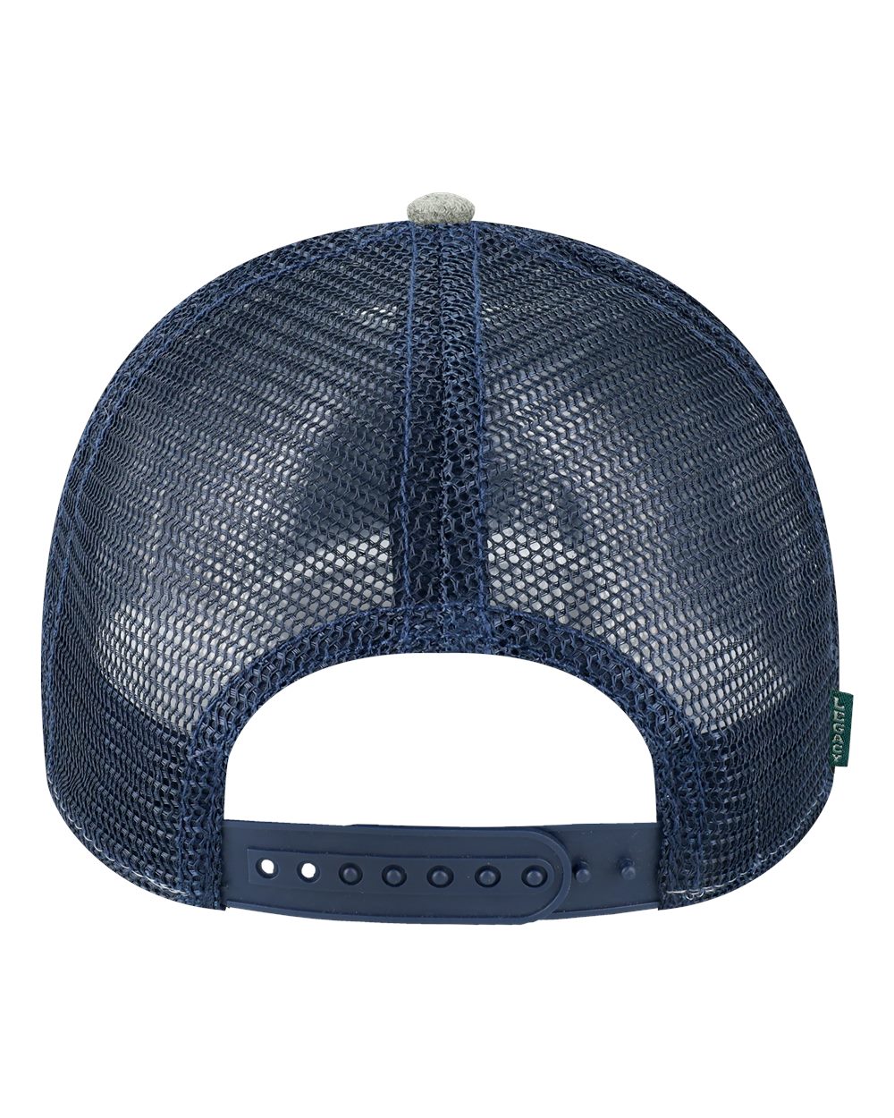 Lo-Pro Snapback Trucker Cap - Back - B93895120 - Heather Grey/ Navy