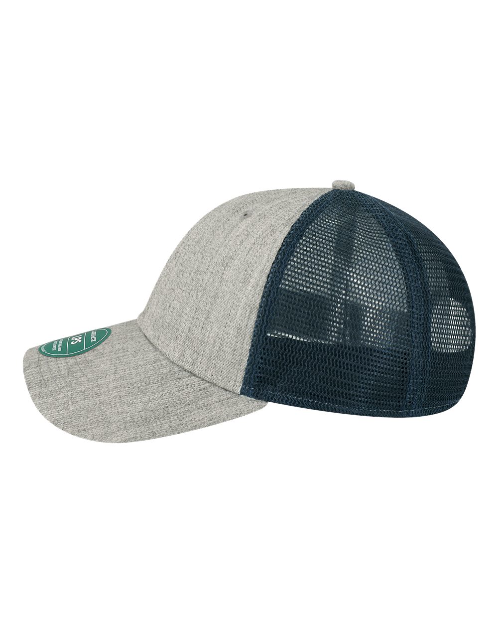 Lo-Pro Snapback Trucker Cap - DirectSide - B93895120 - Heather Grey/ Navy