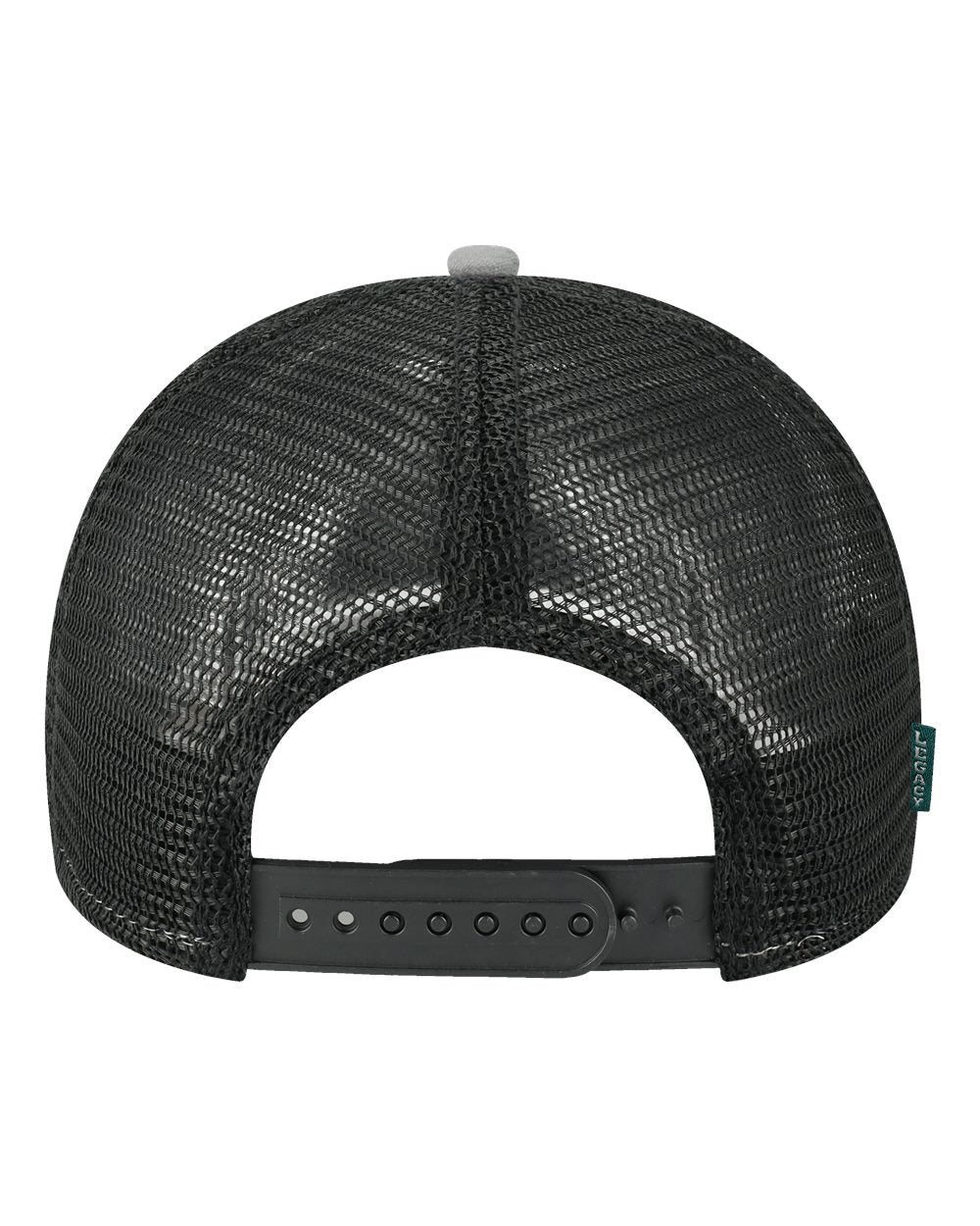 Mid-Pro Snapback Trucker Cap - Back - B93995130 - Grey/ Caramel/ Black
