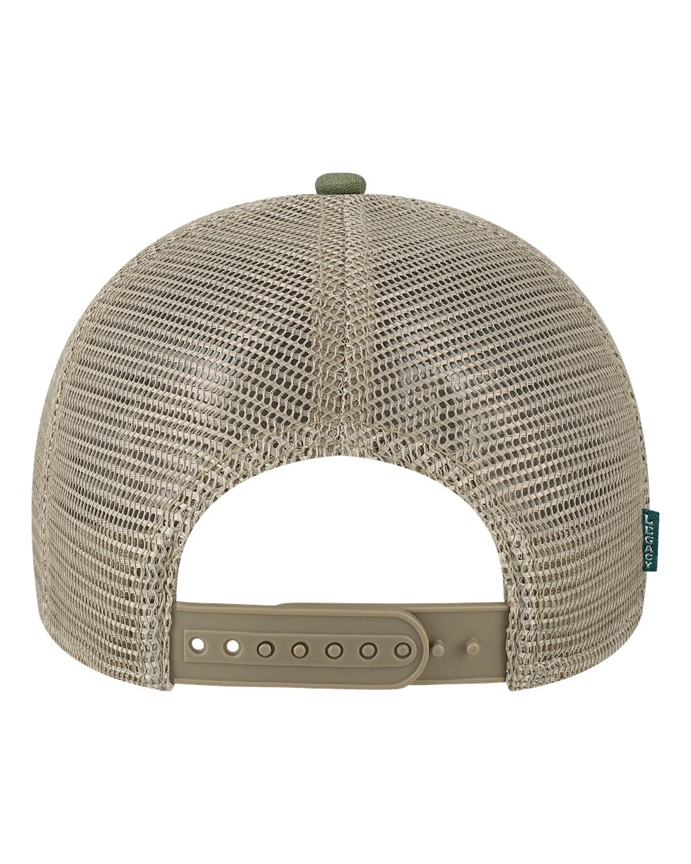 Mid-Pro Snapback Trucker Cap - Back - B93995330 - Olive/ Dark Olive/ Dark Khaki