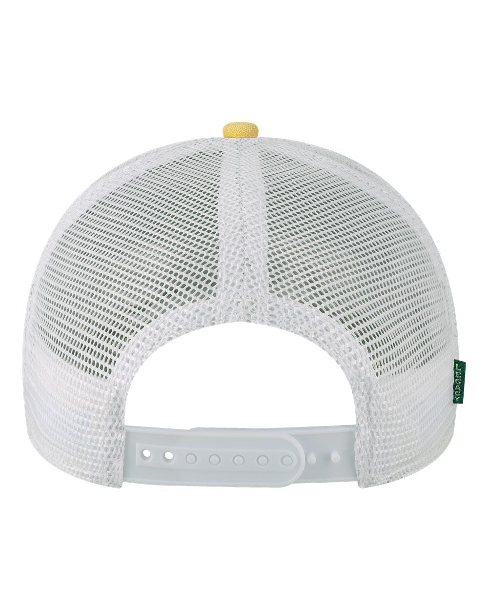 Mid-Pro Snapback Trucker Cap - Back - B93995620 - Yellow/ Marine/ White