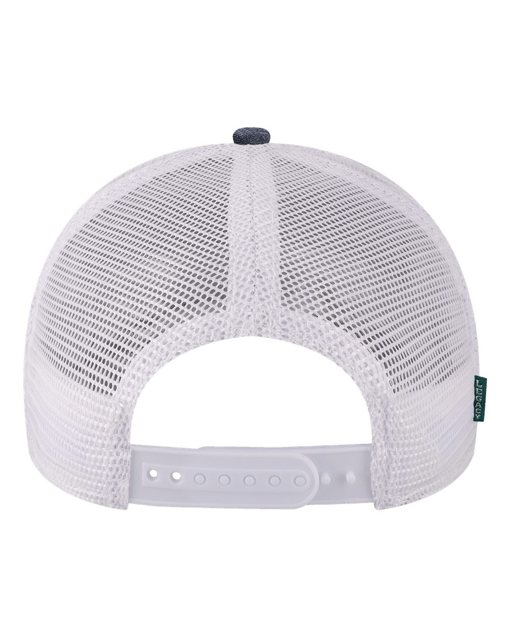 Mid-Pro Snapback Trucker Cap - Back - B93995650 - Melange Navy/ White