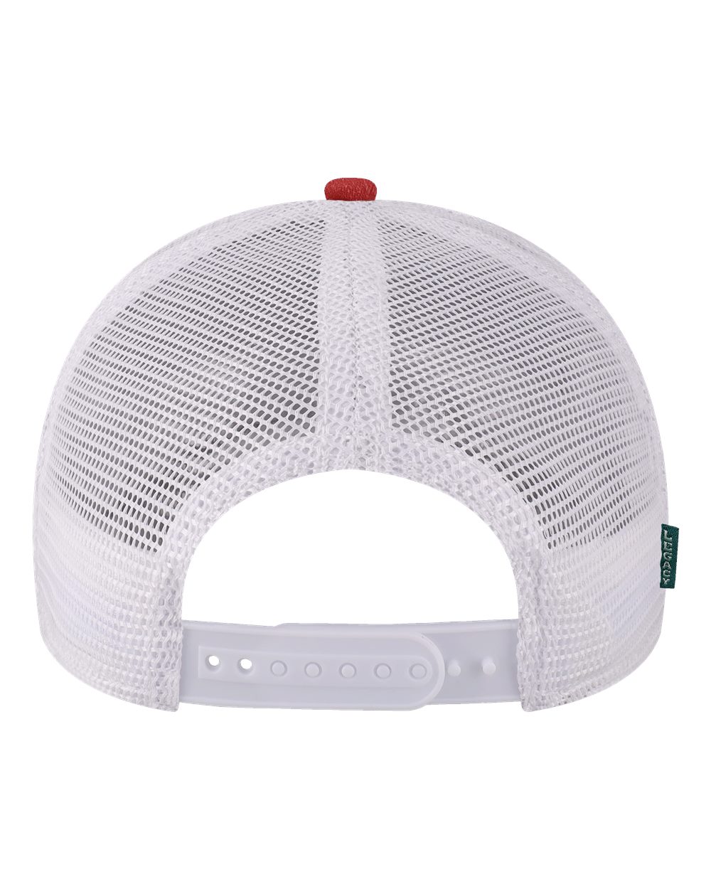 Mid-Pro Snapback Trucker Cap - Back - B93995700 - Melange Scarlet/ White