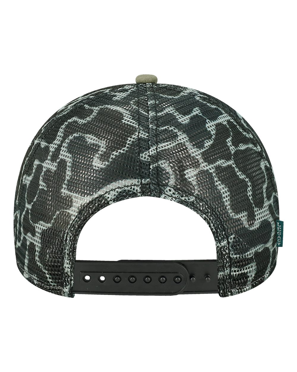 Mid-Pro Snapback Trucker Cap - Back - B93995730 - Olive/ Grey/ Grey Camo