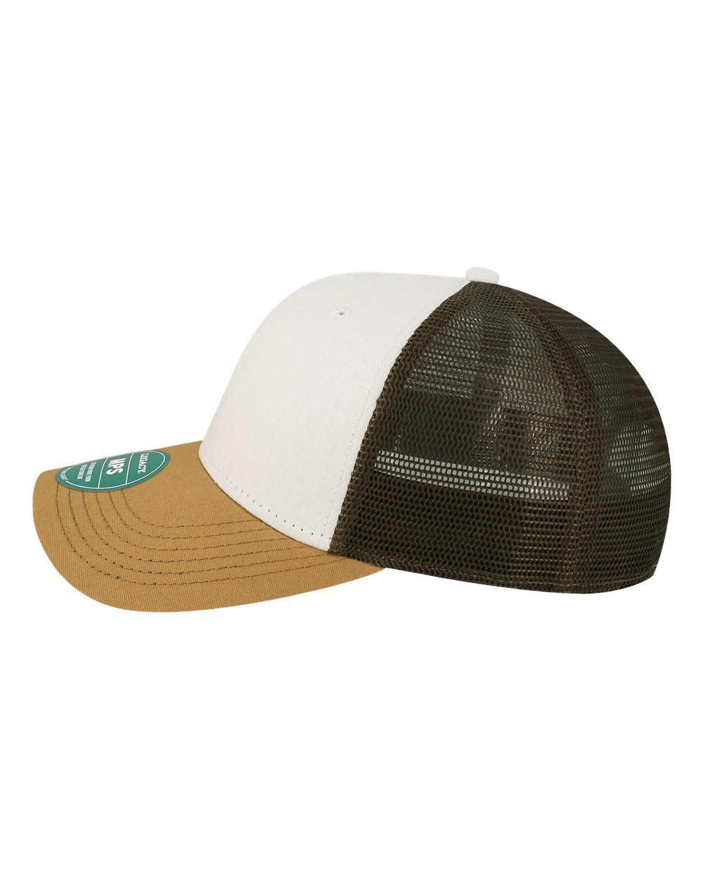 Mid-Pro Snapback Trucker Cap - DirectSide - B93995000 - White/ Caramel/ Brown