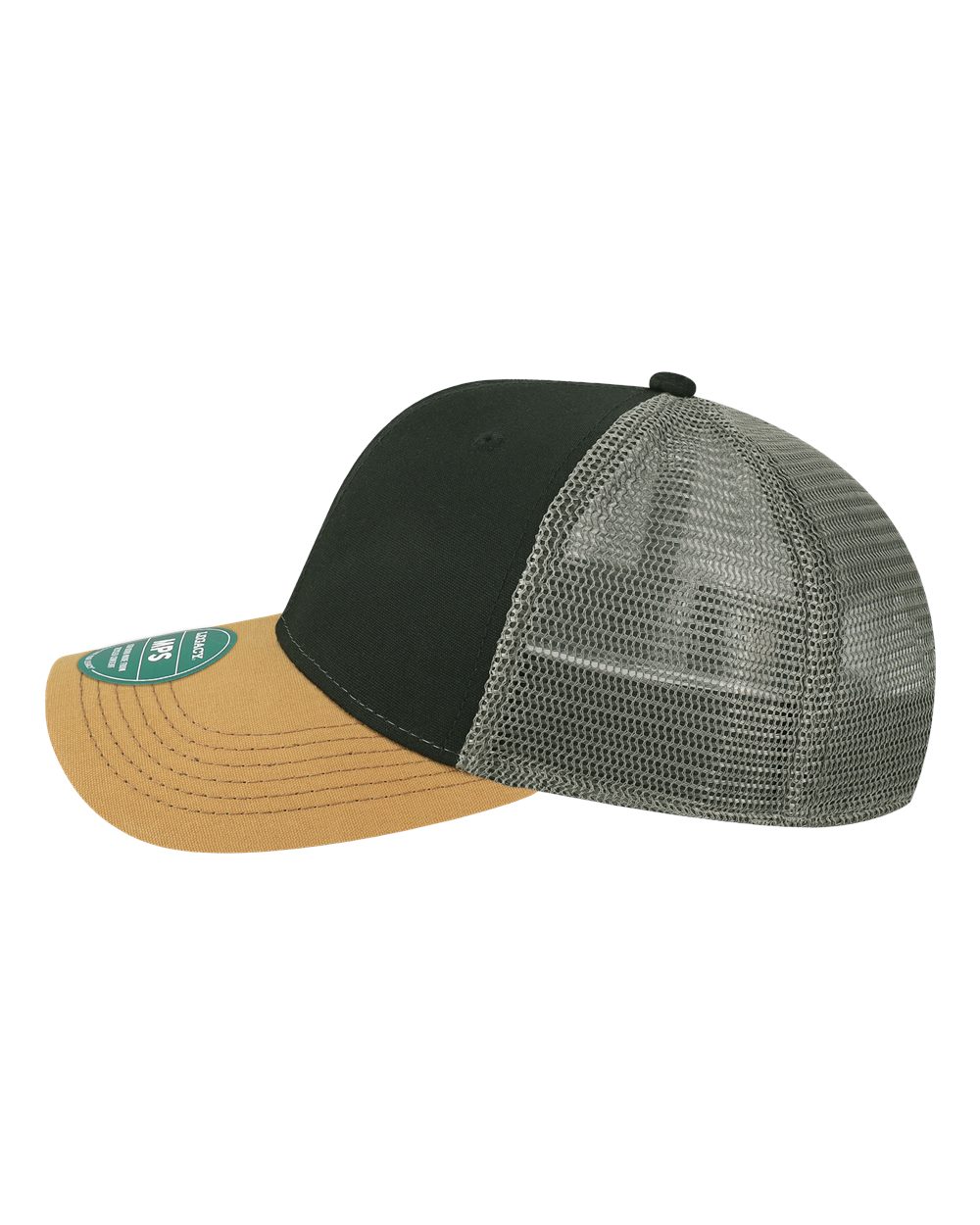 Mid-Pro Snapback Trucker Cap - DirectSide - B93995100 - Black/ Caramel/ Dark Grey