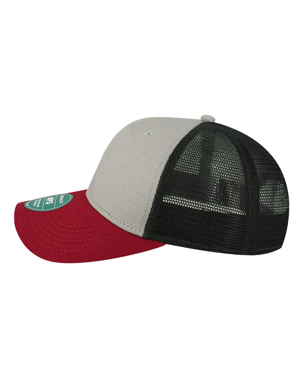 Mid-Pro Snapback Trucker Cap - DirectSide - B93995120 - Grey/ Burgundy/ Black