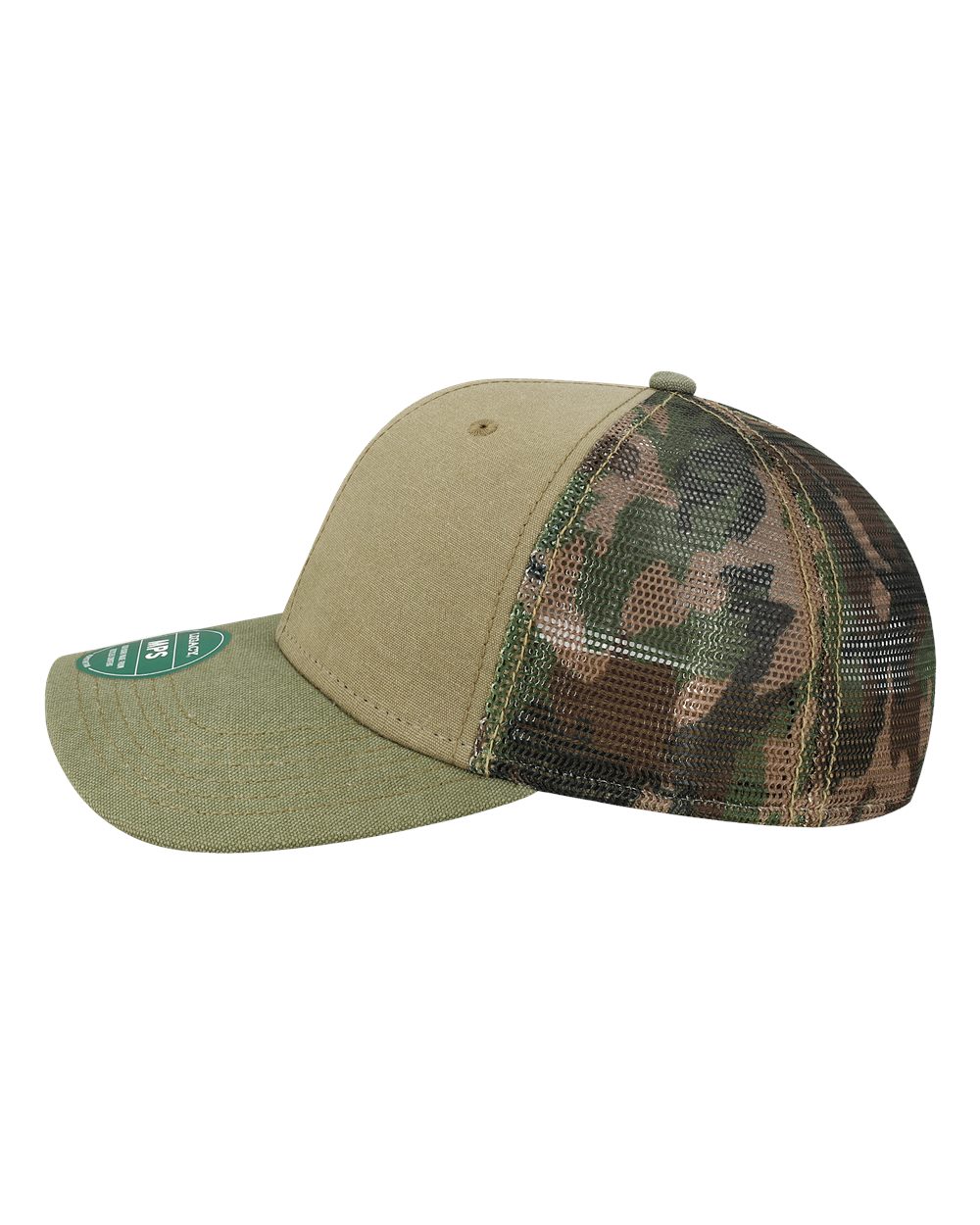 Mid-Pro Snapback Trucker Cap - DirectSide - B93995260 - Khaki/ Sage/ Camo Mesh