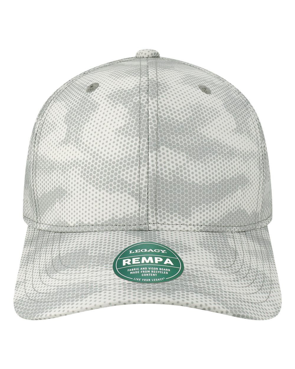 Reclaim Mid-Pro Adjustable Cap - Front - B14595150 - Grey Camo Dots