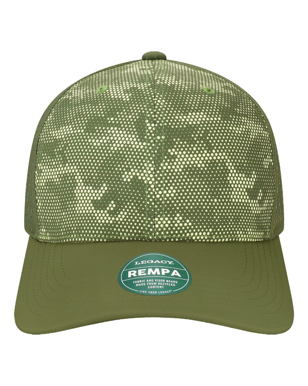 Reclaim Mid-Pro Adjustable Cap - Front - B14595970 - Army Camo Dots