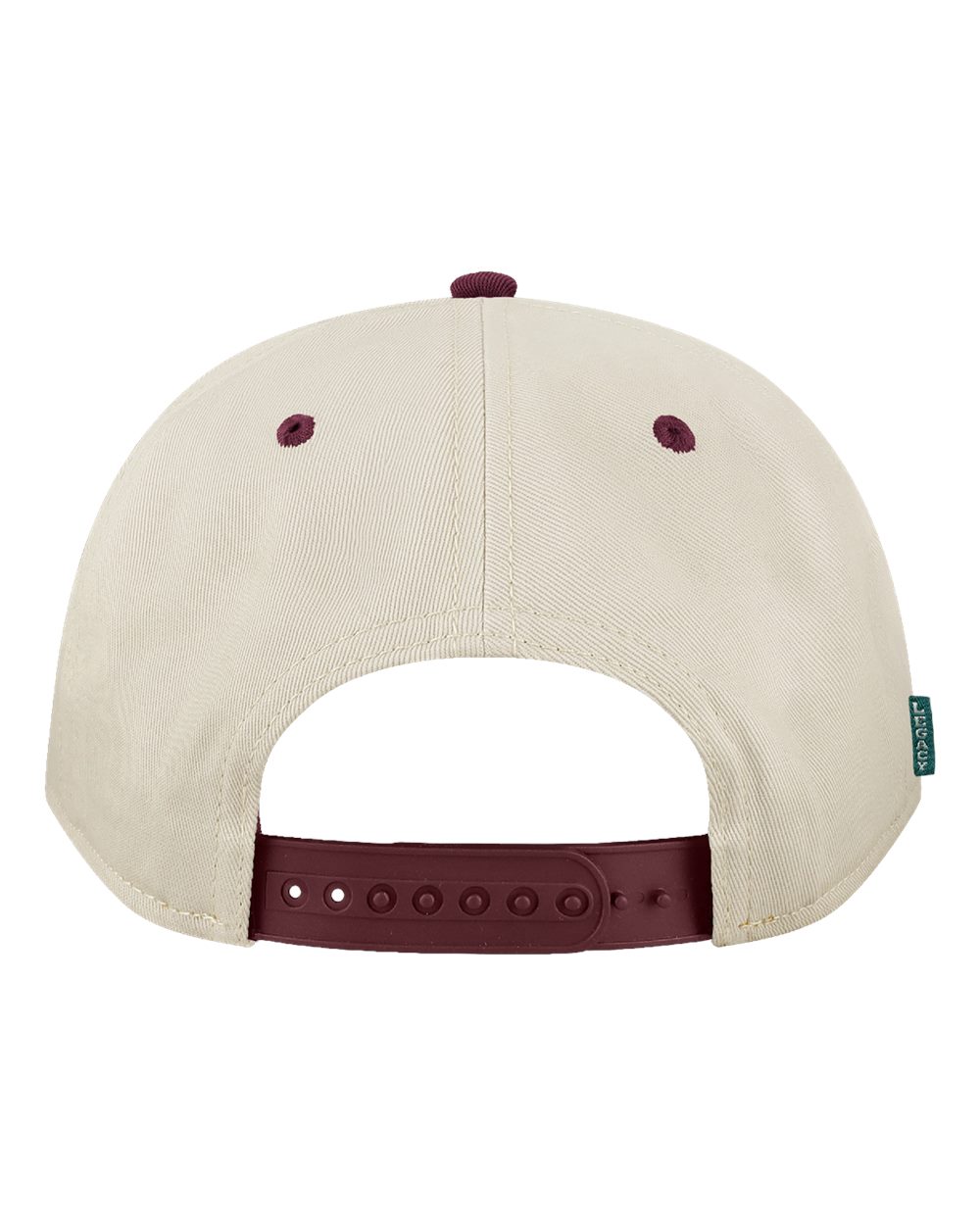 Heritage Twill Cap - Back - B39195120 - Stone/ Maroon