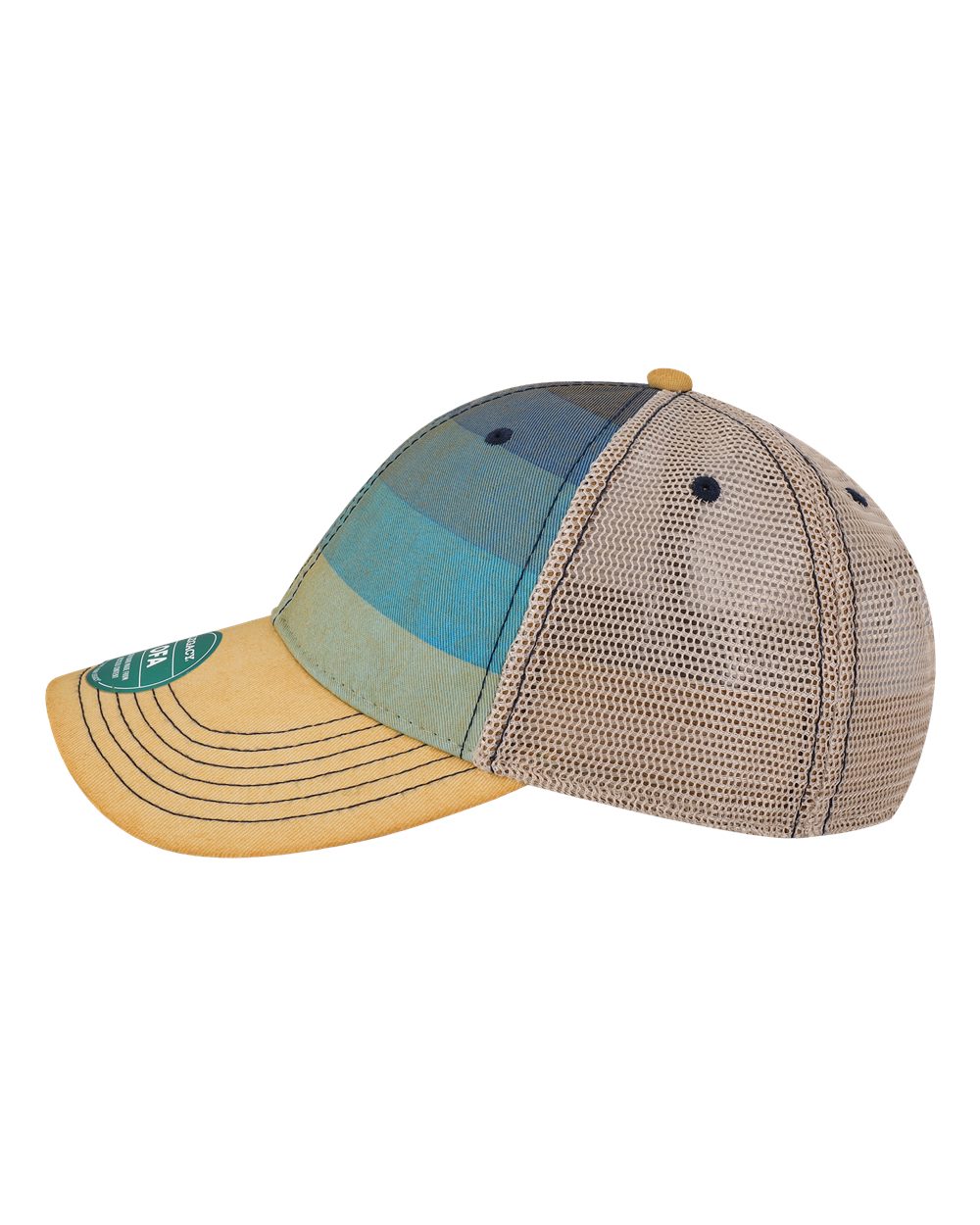 Old Favorite Trucker Cap - DirectSide - B57295130 - Blue Stripe/ Khaki