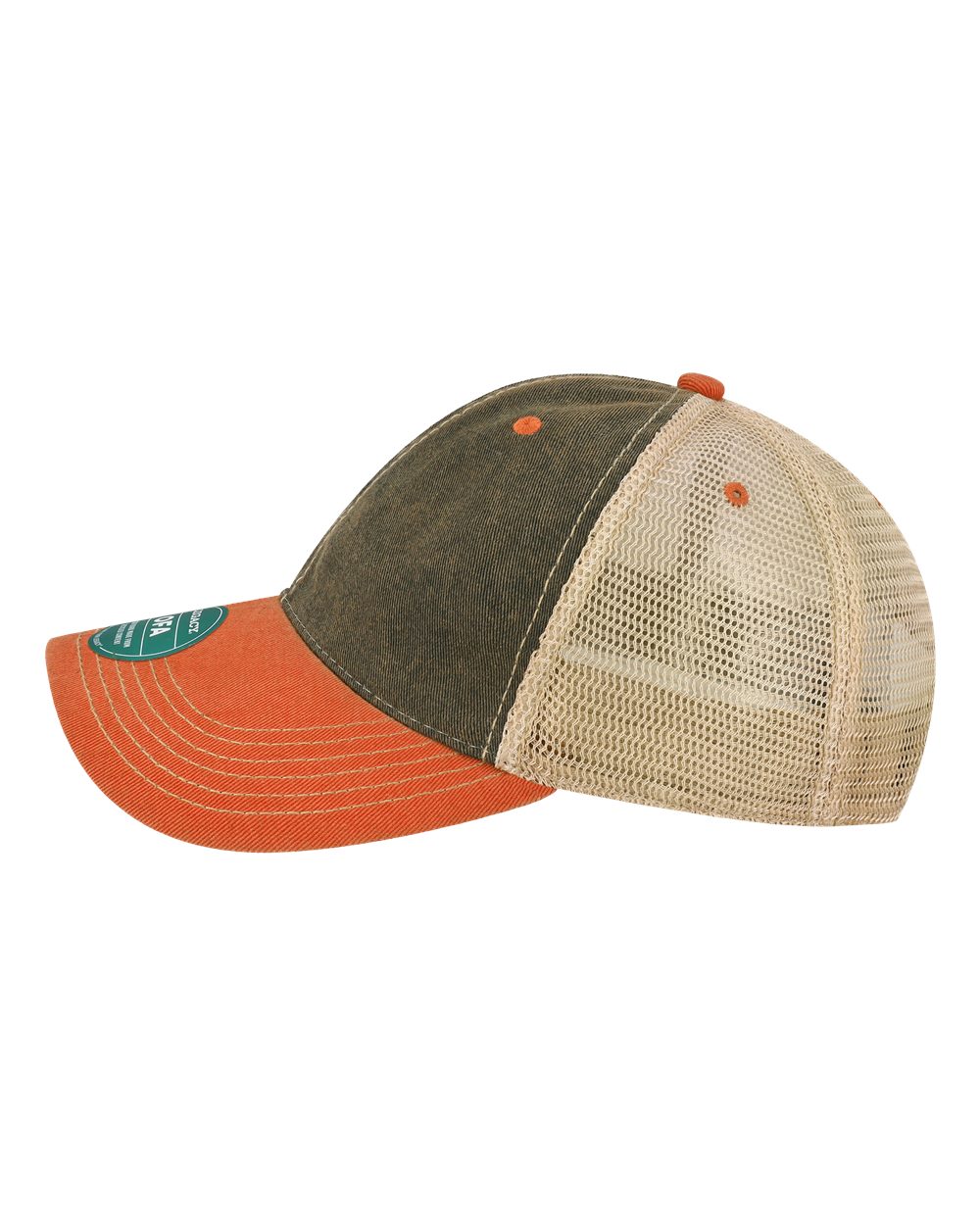 Old Favorite Trucker Cap - DirectSide - B57295520 - Black/ Orange/ Khaki