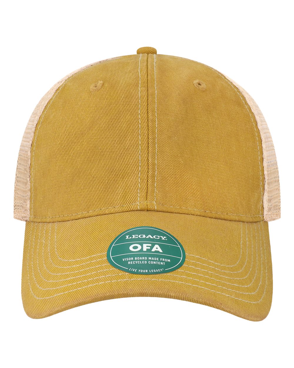 Old Favorite Trucker Cap - Front - B57295400 - Yellow/ Khaki